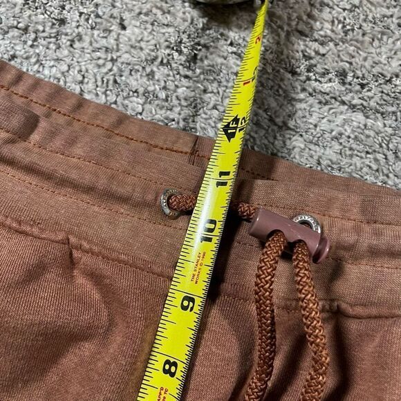 Alphalete Cuffed Sweatpants Joggers Drawstring Washed Burnt Orange - Picture 5 of 6